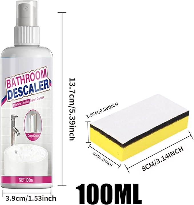 Powerful Foam Cleaner, Bathroom Descaler Agent, 100ml Stain Remover - Image 2