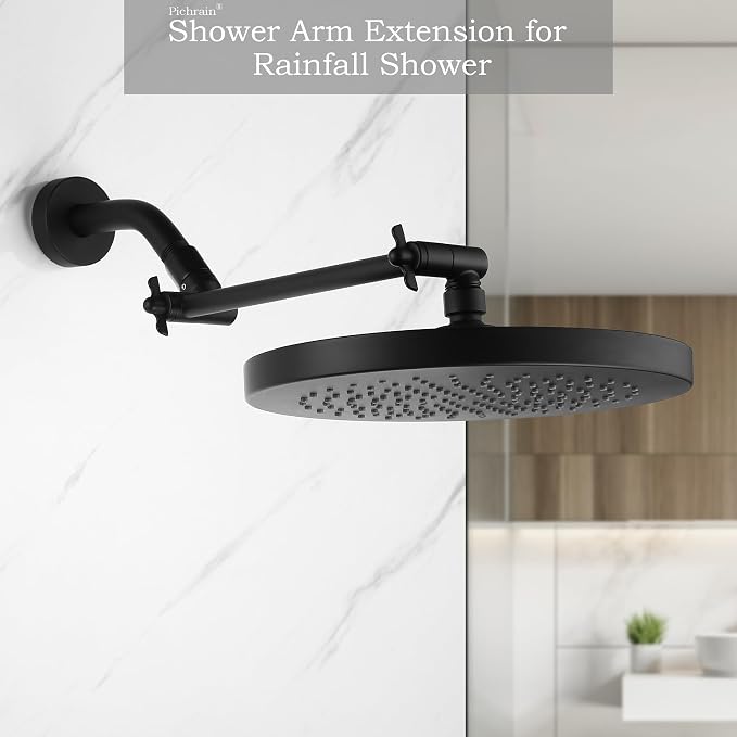 Shower Extension Arm for Rain Showerheads, Angle & Height Adjustable, Universal - Image 3