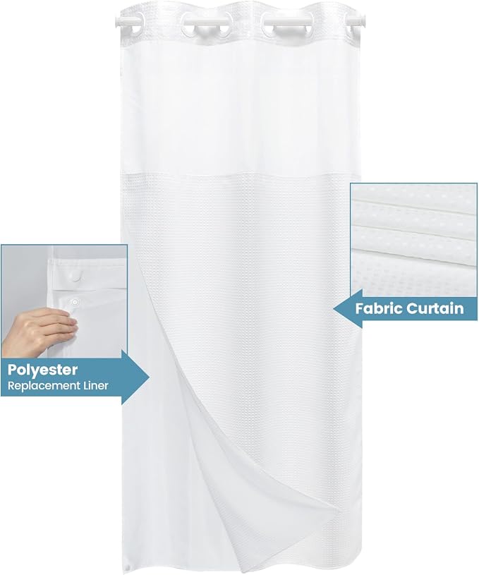 Stall No Hook Shower Curtain - Image 4