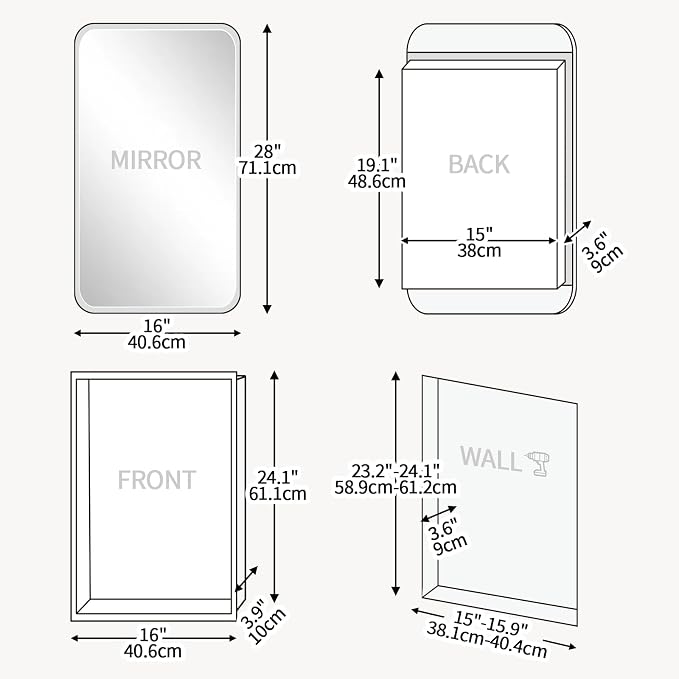 Rectangle Medicine Cabinet - Image 2
