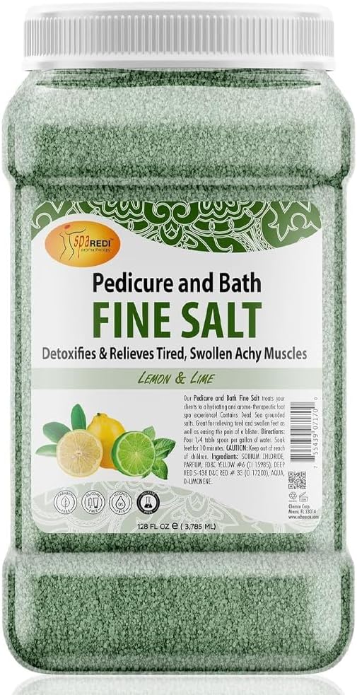 SPA REDI - Detox Foot Soak Pedicure and Bath Fine Salt, Lemon and Lime by SPAREDI