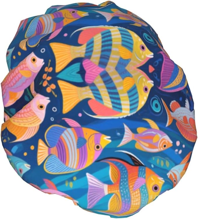 Double Waterproof Layers Shower Cap - Image 2