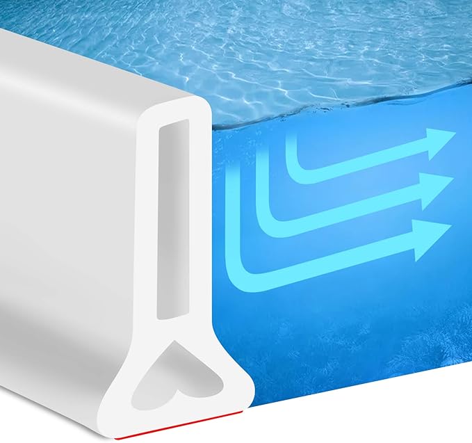 New Collapsible 67 Inch Shower Threshold Water Dam Collapsible Bath Shower by AxPower