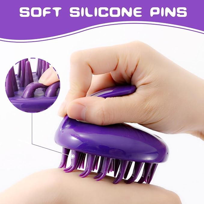 Cat Brush with Soft Rubber Pins, Washable Silicone Pet Brushes - Image 3