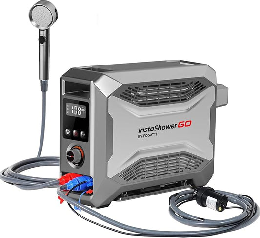 FOGATTI InstaShower GO, Portable Propane Tankless Water Heater 19, 000 BTU by FOGATTI