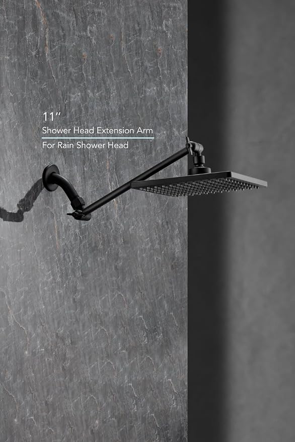 11 Inch Adjustable Shower Head Extension Arm - Image 7