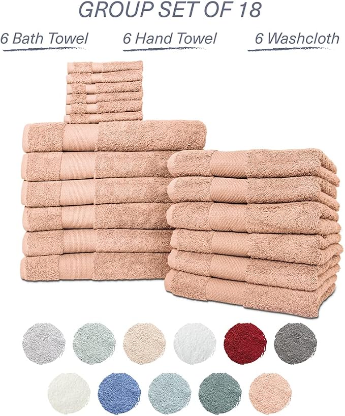 Hencely 18-Piece Bath Towel Set - Image 4