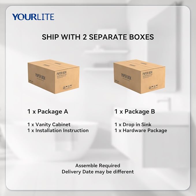 YOURLITE 30" Floating Bathroom Vanity - Image 7