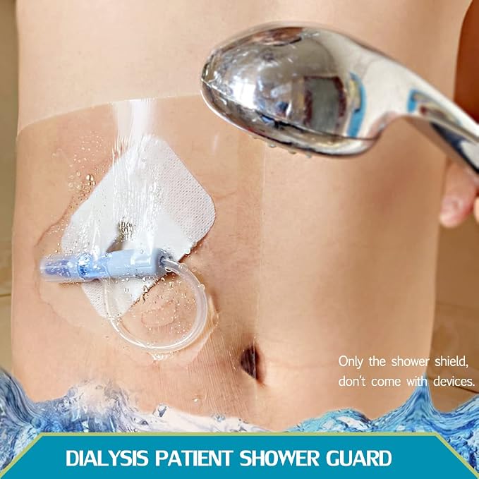 Shower Protector Dialysis Catheter Shower Cover Large Coverage Shower Shields - Image 2