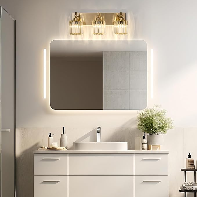 Modern Crystal Bathroom Vanity Lights, Crystal Wall Lighting - Image 2