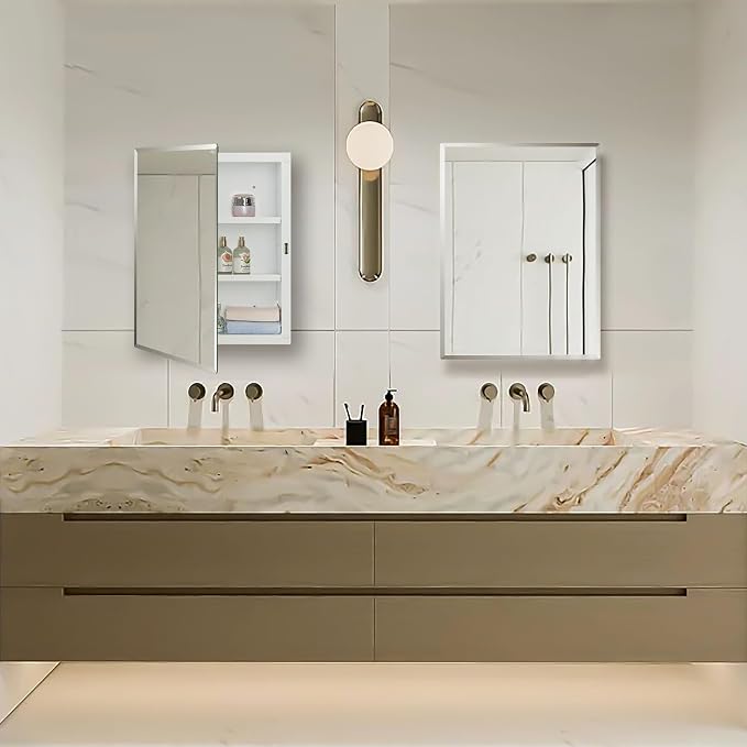 Plastic Medicine Mirror Cabinet - Image 2