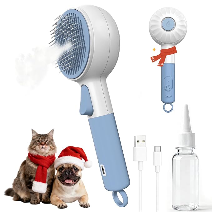 Cat Steam Brush for Shedding & Grooming by DebutPet