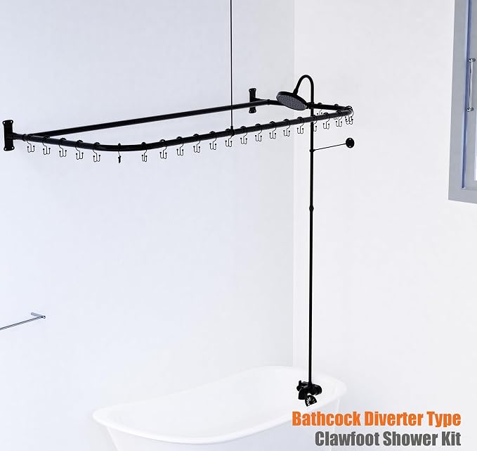 Clawfoot Tub Shower Kit, Add On Shower - Image 7
