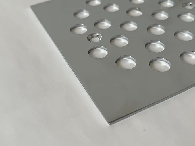 4-1/4 Inch Screw-in Square Floor Drain Cover Replacement Shower Grates - Image 2
