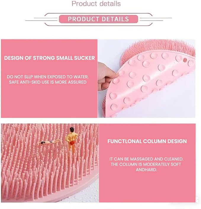 Shower Foot & Back Scrubber, Massage Pad - Image 3