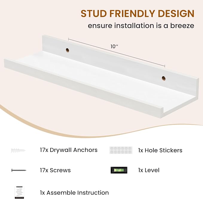 Axeman Picture Ledge Shelf, Floating Shelves - Image 5