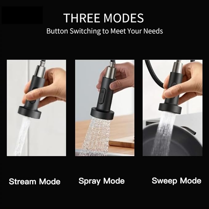 Smart Kitchen Faucet, 3 Modes Pull Down Sprayer, Touch On Sensor Activated - Image 2