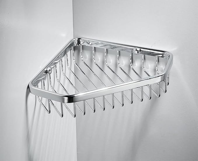 Corner Shower Caddy Basket, Shampoo Holder by SANLIV