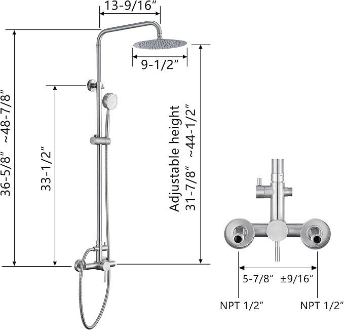 SS304 Shower Faucet Set - Image 8