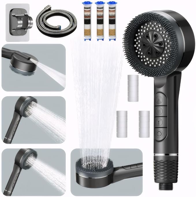 Filtered Shower Head with Handheld, High Pressure Shower Heads by Unknown