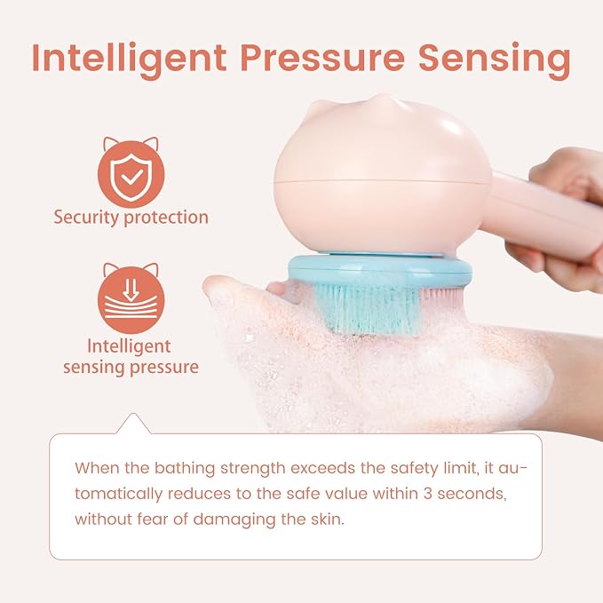 Electric Back Scrubber for Shower Body Brush, Waterproof Shower Body Scrubber - Image 9