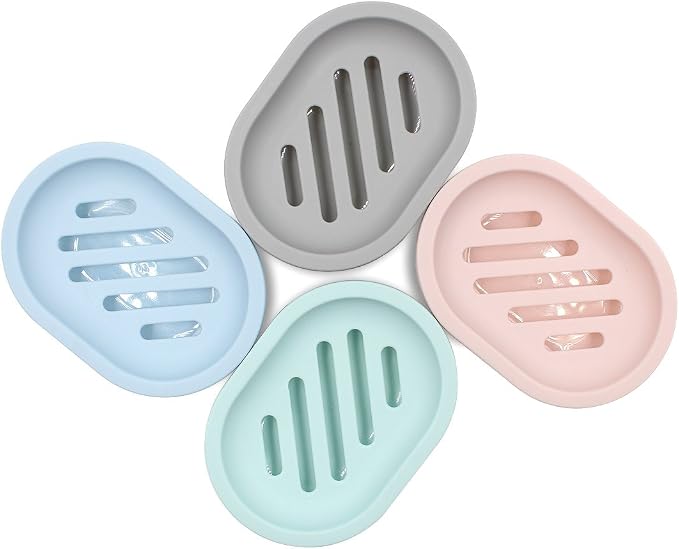 Topsky 2-Pack Soap Dish with Drain, Soap Holder, Soap Saver, Easy Cleaning - Image 8