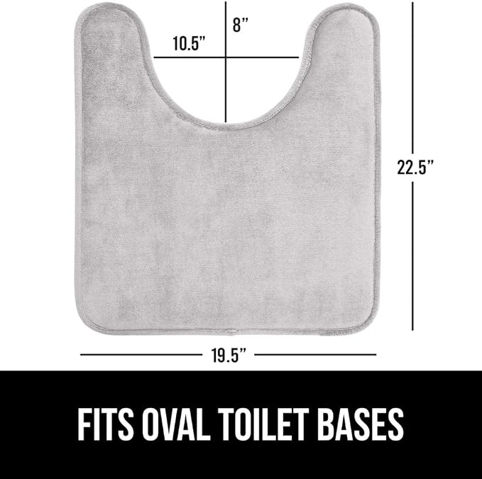 GORILLA GRIP Thick Memory Foam Toilet Rug - Image 2