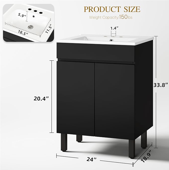 YITAHOME 24 Inch Bathroom Vanity - Image 2