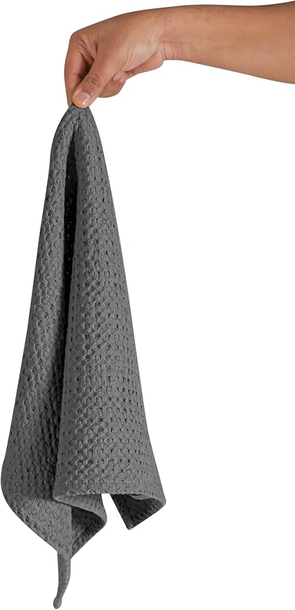 Native Fab Set of 4 Premium Waffle Dish Towels 16x26 inches - Image 2
