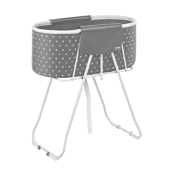 VEVOR Portable Dog Bathtub, Elevated & Foldable Space-Saving Pet Shower Station - Image 9