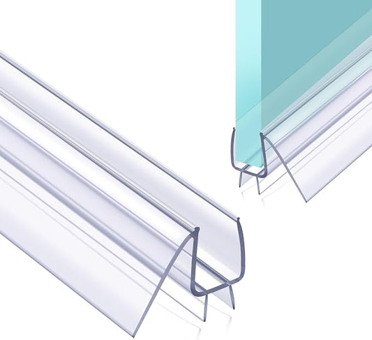 POZIA Shower Door Bottom Seal Frameless Glass Shower Door Seal Strip Clear by POZIA