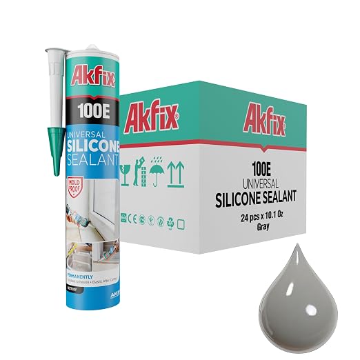 Akfix 100E RTV Grey Silicone Caulk by Akfix