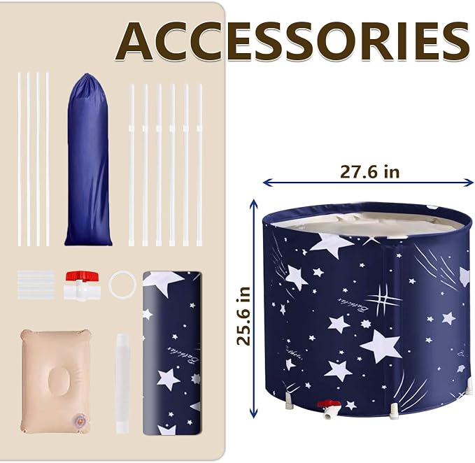 BDL Portable Bathtub, Foldable Adult Japanese Soaking Bath Tub, BDL - Image 3