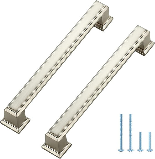 Ravinte Hardware 1 Pack Brushed Nickel Cabinet Pulls, 5 Inch Hole Center Zinc by RavinteHardware