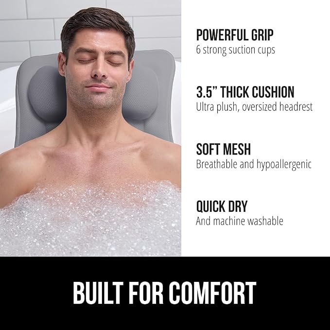 GORILLA GRIP Bath Pillow for Tub - Image 2