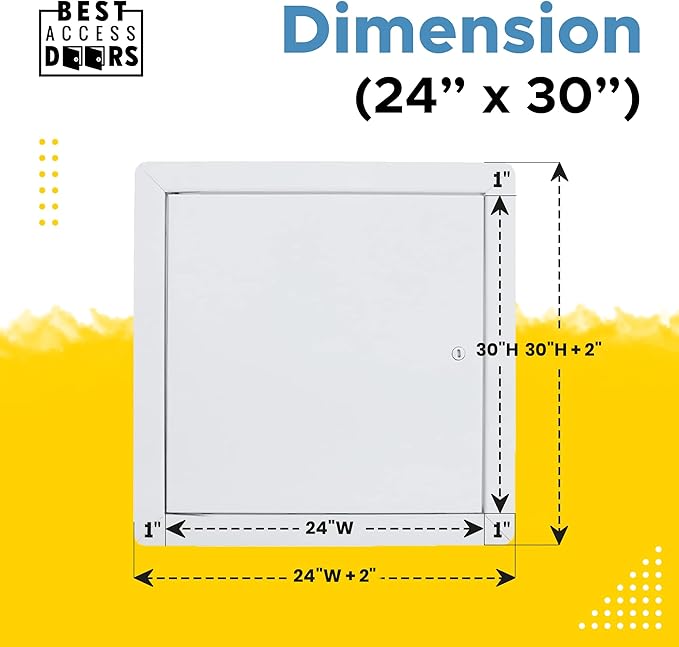 Best 24" x 30" Universal Access Panel – Flush Steel Door - Image 3