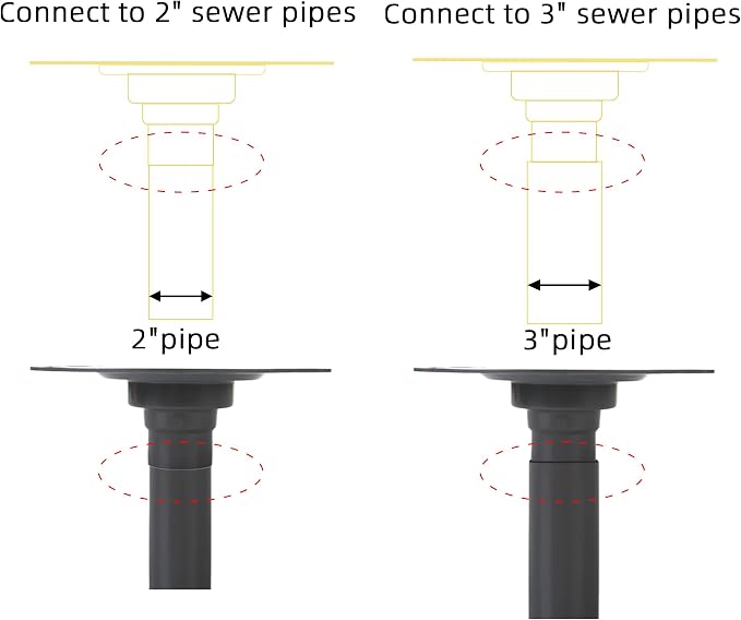 6-Inch Square Shower Drain Kit - Image 3