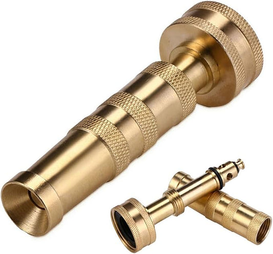 Lengthened Rod Garden Hose Nozzle Heavy Duty High Pressure Water Sprayer by Euthymiaze