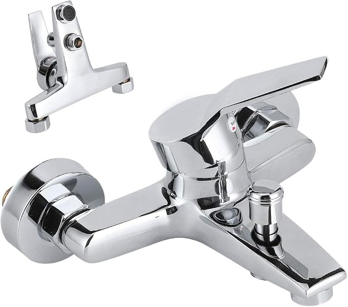 GLOGLOW G1/2in Thread Copper Shower Faucet, Wall Mounted Triple Mixer Tap - Image 2