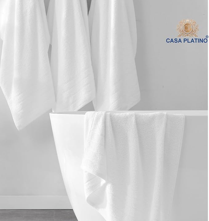 Casa Platino 100% Cotton Luxury Bathroom Towel Set - Image 7