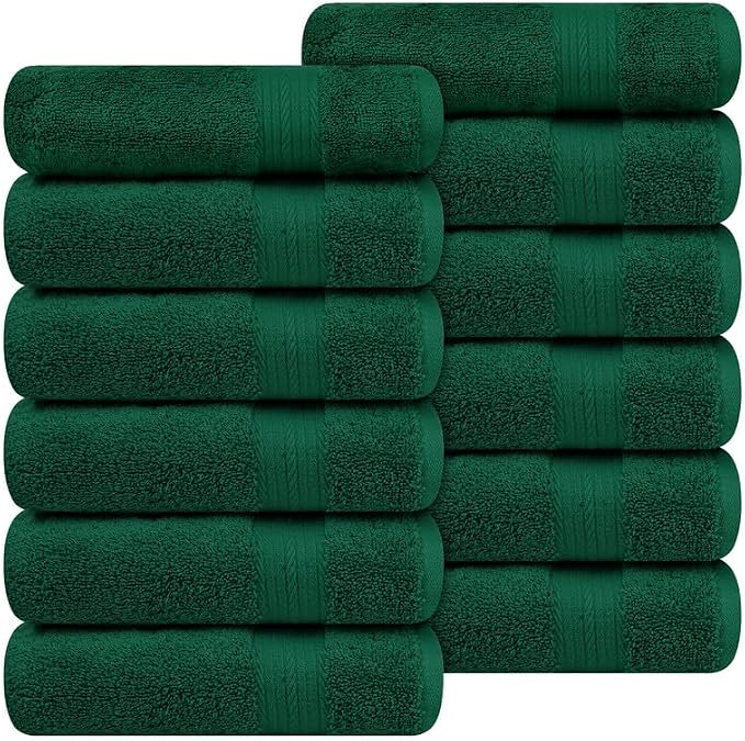 Ample Decor Hand Towels 18 X 28 Inch Pack of 12 600 GSM 100% Cotton, Soft - Image 5