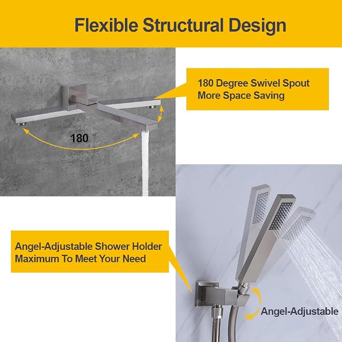 Wall Mounted Bathtub Faucet - Image 3