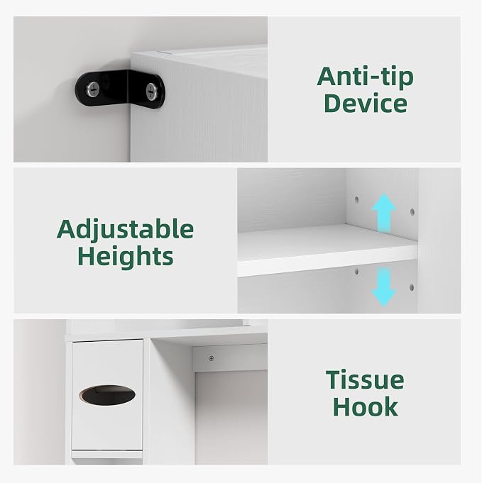 Over The Toilet Storage Cabinet - Image 7