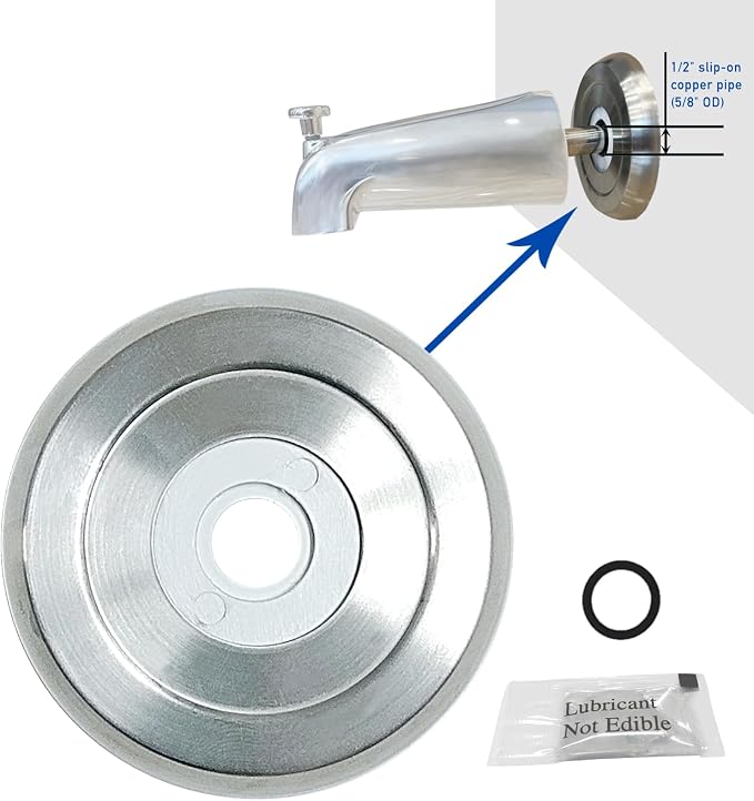 1/2" Thick Spacer for Tub Spout, Flange Trim Ring for Bath Faucet, Eschutcheon by Welvzen