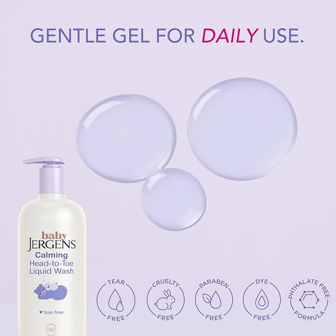 Jergens Baby Calming Head to Toe Liquid Baby Wash, Body Wash and Shampoo - Image 3