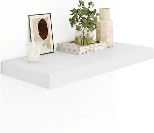 Heimlove 12" Deep White Floating Shelves by Heimlove