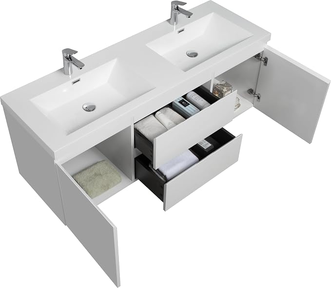 60 Inch Floating Bathroom Vanity - Image 6
