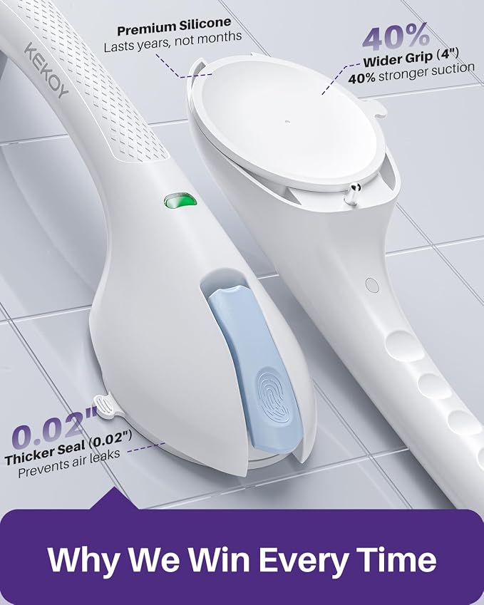 KEKOY 17.5 Inch Suction Grab Bars - Image 6