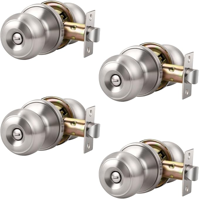 KNOBWELL 4 Pack Privacy Door Knob by KNOBWELL