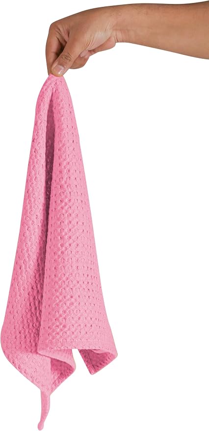 Native Fab 100% Cotton Premium Waffle Kitchen Towels, 4 Pack, Super Absorbent - Image 4